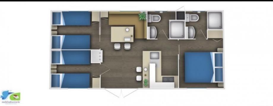Mobile Home Cube, 3 Bedrooms, Free Parking, Wifi Biograd Na Moru Exteriör bild